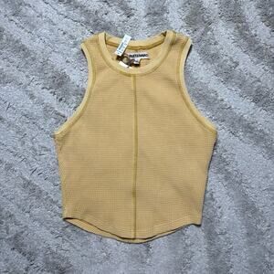 Madewell Rivet & Thread Waffle Tank NWT